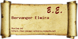 Bervanger Elmira névjegykártya